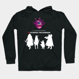 All I Want For Christmas Is To Defeat The Dungeon - Board Games TRPG Design - Dungeon Board Game Art Hoodie